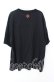 画像3: REFLEM / ラインストーンロゴ半袖Tシャツ XXL ブラック O-25-10-23-060-PU-TO-OW-OS (3)