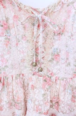 画像2: LIZ LISA / 花柄レースキャミワンピース  シロ O-25-10-23-062-LO-OP-OW-OS