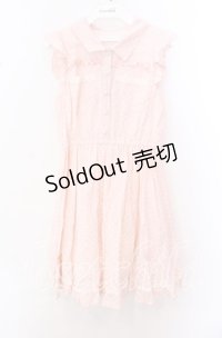 LIZ LISA / 水玉ノースリーブワンピース  ピンク O-25-10-23-064-LO-OP-OW-ZT35