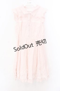 画像1: LIZ LISA / 水玉ノースリーブワンピース  ピンク O-25-10-23-064-LO-OP-OW-ZT35