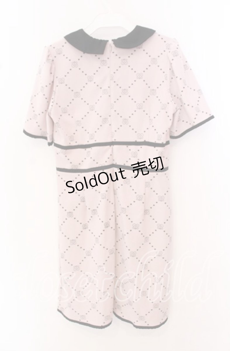 画像3: 【SALE】Ank Rouge / モノグラムドーリーワンピース  ピンク×クロ O-25-10-23-073-CA-OP-IG-ZT091 (3)