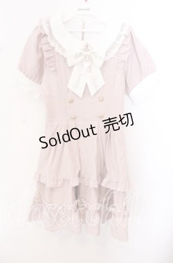 画像1: LIZ LISA / ギンガムドッキングワンピース  ピンク O-25-10-23-074-LO-OP-IG-OS