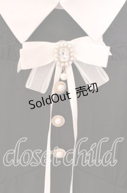 画像2: Rojita / レース切替ビジュブローチワンピース  クロ×シロ O-25-10-23-078-LO-OP-IG-OS