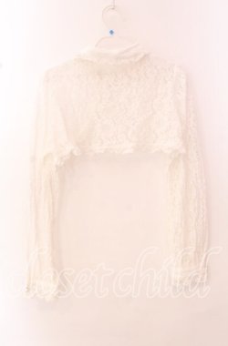 画像3: NOEMIE / お嬢さんクロップドブラウス付きフリルミニワンピース【ブラウス単品】  シロ O-25-10-23-081-LO-BL-IG-OS