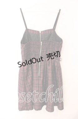 画像3: 【SALE】NOEMIE / レースアップコルセット風キャミワンピース  ダークピンク O-25-10-23-086-LO-OP-IG-ZT111
