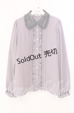 画像1: NOEMIE / 推しカラー長袖ブラウス  パープル O-25-10-23-088-LO-BL-IG-OS