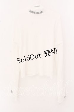 画像1: NOEMIE / 4WAYアームウォーマープチハイカットソー L シロ O-25-10-23-091-LO-TO-IG-ZT057