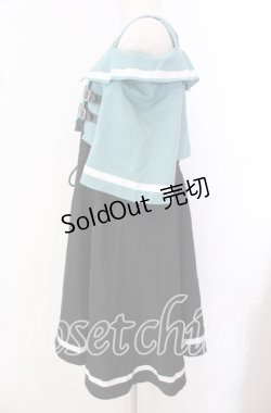 画像3: IRO+IRO / クール&ガーリーに*ギミッックジップオフショルワンピース  クロ×グリーン O-25-10-23-092-LO-OP-IG-OS