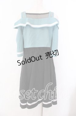 画像4: IRO+IRO / クール&ガーリーに*ギミッックジップオフショルワンピース  クロ×グリーン O-25-10-23-092-LO-OP-IG-OS