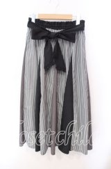 axes femme / 切替ロングフレアスカート F クロ O-25-10-23-011-AX-SK-OW-OS