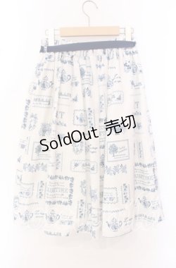 画像3: Fi.n.t / クロスステッチコラージュ柄ギャザースカート F アイボリー O-25-10-23-012-CA-SK-OW-OS