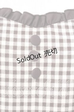 画像2: F i.n.t / ギンガムチェックエプロンジャンスカ F ブラウン O-25-10-23-018-CA-OP-OW-ZT054