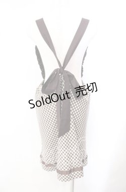 画像3: F i.n.t / ギンガムチェックエプロンジャンスカ F ブラウン O-25-10-23-018-CA-OP-OW-ZT054