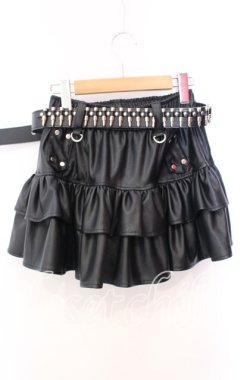 画像3: REFLEM / 弾丸ベルト付きフリルスカート F ブラック O-25-10-23-022-PU-SK-OW-OS