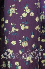 画像2: 【SALE】an another angelus / フラワージャガードタックスカート  ワイン O-25-10-23-023-CA-SK-IG-ZT126 (2)