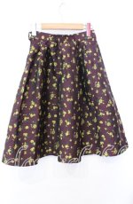 画像3: 【SALE】an another angelus / フラワージャガードタックスカート  ワイン O-25-10-23-023-CA-SK-IG-ZT126 (3)