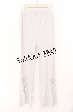 画像1: Candy Stripper / TINY RIBBON FLARE PANTS　パンツ F ライトグレー O-25-10-23-025-PU-PA-OW-ZT407