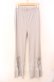 画像1: Candy Stripper / TINY RIBBON FLARE PANTS　パンツ F ライトグレー O-25-10-23-025-PU-PA-OW-OS (1)
