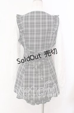 画像4: NOEMIE / ヨークフリルバックレースアップセットアップ  クロ×シロ O-25-10-23-030-LO-OP-IG-OS