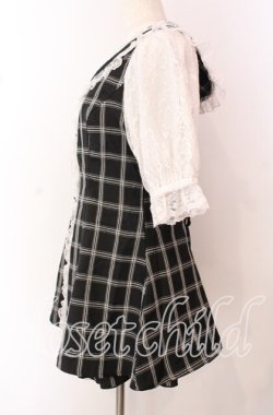 画像3: NOEMIE / キラキラビジューセーラーセットアップ  クロ×シロ O-25-10-23-031-LO-OP-IG-OS