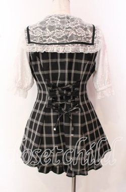 画像4: NOEMIE / キラキラビジューセーラーセットアップ  クロ×シロ O-25-10-23-031-LO-OP-IG-OS