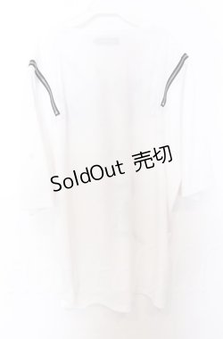 画像3: PSYCHO NATION / ショルダーZIPラビットBIG Ｔシャツ 44 ホワイト O-25-10-24-037-LO-TS-YM-ZS