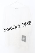REFLEM / ビッグツギハギメッシュトップス F ホワイト O-25-10-24-039-PU-TO-YM-ZT265