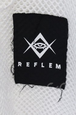 画像2: REFLEM / ビッグツギハギメッシュトップス F ホワイト O-25-10-24-039-PU-TO-YM-OS