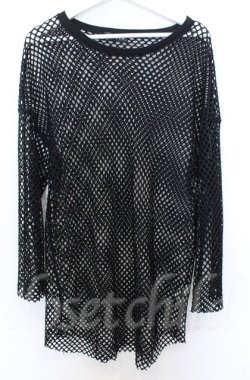 画像1: REFLEM / ビッグメッシュトップス F ブラック O-25-10-24-040-PU-TO-YM-OS