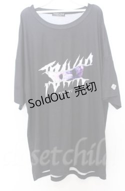 画像1: TRAVAS TOKYO / 昇華転写プリント Tシャツ  ブラック O-25-10-24-042-PU-TS-YM-OS
