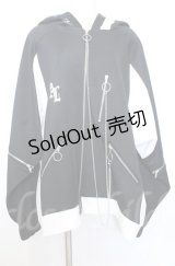 Amilige / ドルマンスリーブジャージZIPパーカー F ホワイトｘブラック O-25-10-24-044-PU-TO-YM-OS
