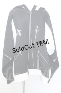 Amilige / ドルマンスリーブジャージZIPパーカー F ホワイトｘブラック O-25-10-24-044-PU-TO-YM-OS