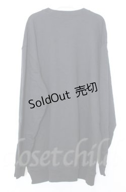 画像3: Amilige / クロスプリントBIGプルオーバー L ブラック O-25-10-24-046-PU-TO-YM-ZS