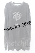 BACKSTAGE PASS / バイオウォッシュBIGカットソー F グレー O-25-10-24-049-PU-TS-YM-OS