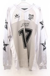 BACKSTAGE PASS / DEATH CORE(デスコア)ユニフォームデザインゲームシャツ F シルバー O-25-10-24-050-PU-TS-YM-ZS