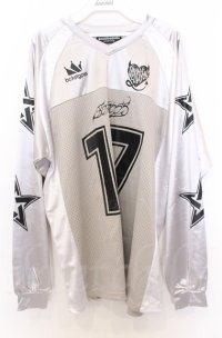 BACKSTAGE PASS / DEATH CORE(デスコア)ユニフォームデザインゲームシャツ F シルバー O-25-10-24-050-PU-TS-YM-ZS