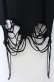 画像3: REFLEM / クラッシュ加工ロングノースリーブトップス　タンクトップ F ブラック O-25-10-24-051-PU-TO-YM-OS (3)
