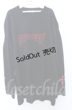 画像1: REFLEM / ラインストーンロゴカットソー F ブラック O-25-10-24-054-PU-TO-YM-OS