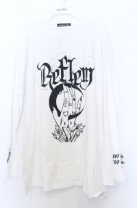 REFLEM / ハンドプリントカットソー F ホワイト O-25-10-24-055-PU-TO-YM-ZS