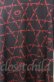 画像2: ALTER VENOMV / 六芒星総柄ロングタンクトップ  ブラックxレッド O-25-10-24-058-LO-TO-YM-OS (2)