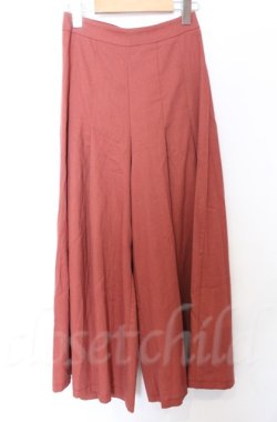 画像1: axes femme / リネンワイドパンツ  レンガ O-25-10-24-065-AX-PA-YM-OS