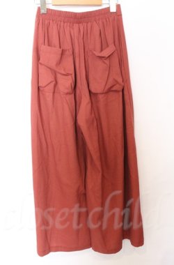 画像2: axes femme / リネンワイドパンツ  レンガ O-25-10-24-065-AX-PA-YM-OS