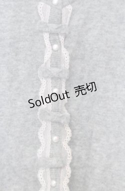 画像2: MILK / レース使いカーディガン  グレー O-25-10-24-009-ML-TO-YM-OS