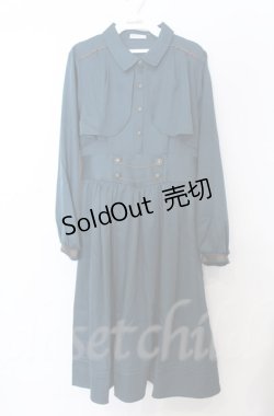 画像1: axes femme / ハイウエストフラシワンピース F カーキ O-25-10-24-018-AX-OP-YM-OS