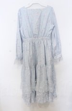 画像3: 【SALE】axes femme / SAKURAティアードワンピース F サックス O-25-10-24-09-AX-OP-YM-ZT137 (3)