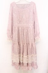 axes femme / SAKURAティアードワンピース F ピンク O-25-10-24-020-AX-OP-YM-ZT24