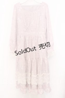 画像1: 【SALE】axes femme / SAKURAティアードワンピース F ピンク O-25-10-24-020-AX-OP-YM-ZT24