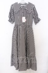 m petit by misako / TT*Mギンガムチェック半袖ワンピース S クロ O-25-10-24-021-LO-OP-YM-ZT36