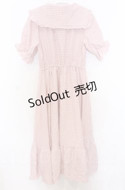 画像2: 【SALE】m petit by misako / ギンガムチェックワンピース S ピンク O-25-10-24-024-LO-OP-YM-ZT9