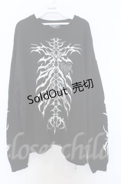 画像1: BACKSTAGE PASS / X-RAY(X-レイ) スウェットトップス  ブラック O-25-10-24-027-PU-TO-YM-OS